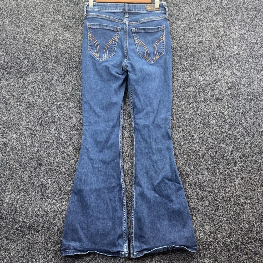 Hollister High-Rise Flare Jeans Medium Wash‎ Blue Denim W27 Regular - Picture 2 of 7